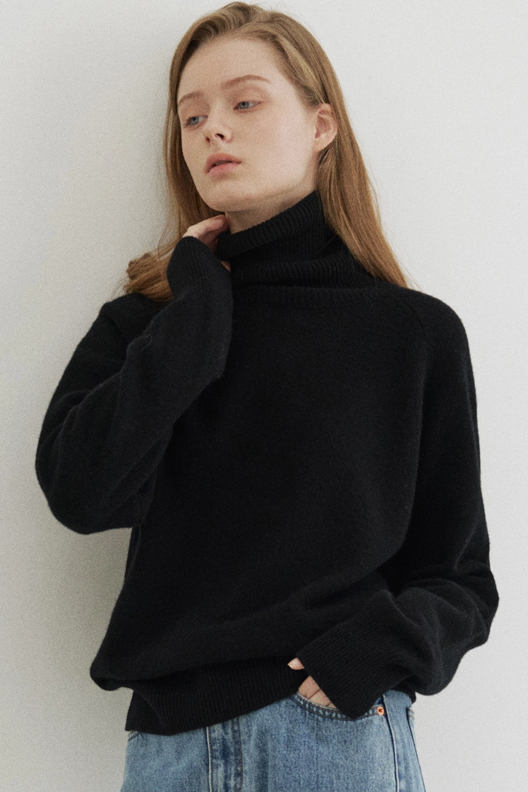 블랭크공삼 cashmere blended turtleneck (black) 상품 이미지 2