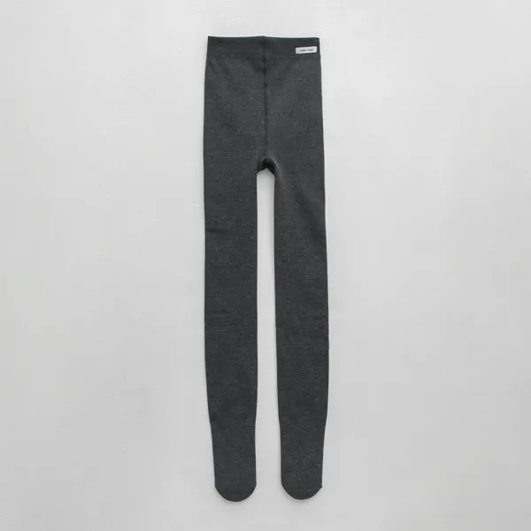 (Z-SC-0041)ESSENTIAL WARM DAILY RIBBED TIGHTS