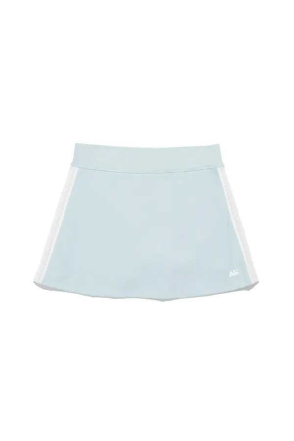 Line Mini Skirt Blue