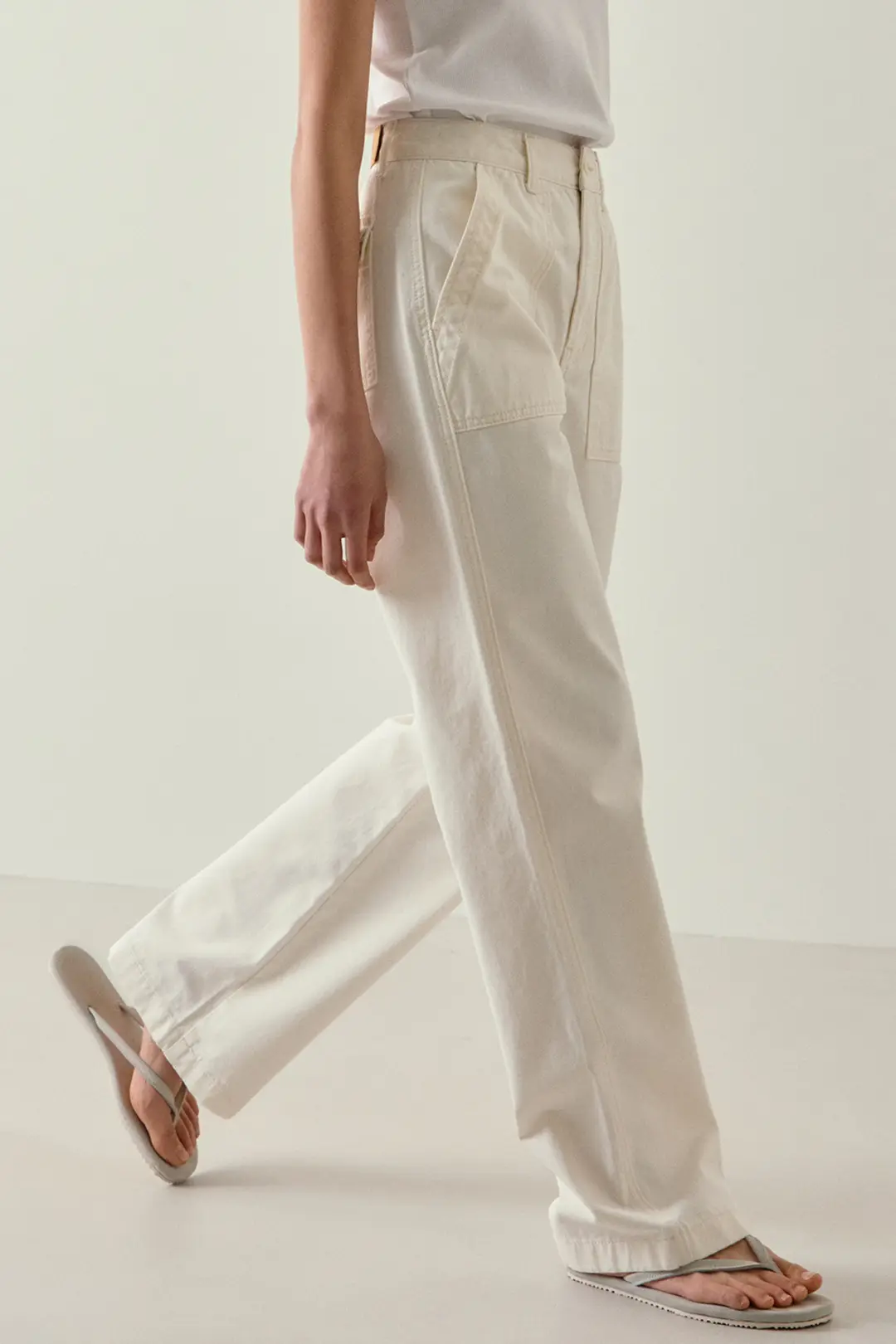 블랭크공삼 fatigue chino pants (ecru) 상품 이미지 1