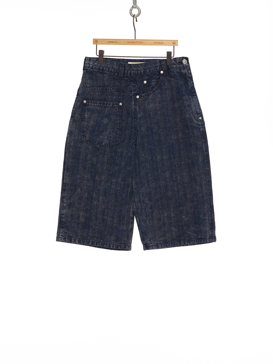 푸쉬버튼 SS26 BLUE TWISTED DETAIL BERMUDA PANTS 상품 이미지 1
