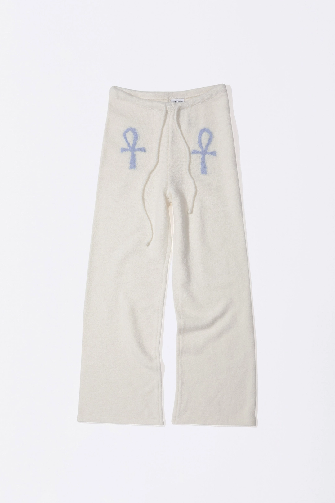 스컬프터 Ankh Boucle Knit Pants Ivory 상품 이미지 1
