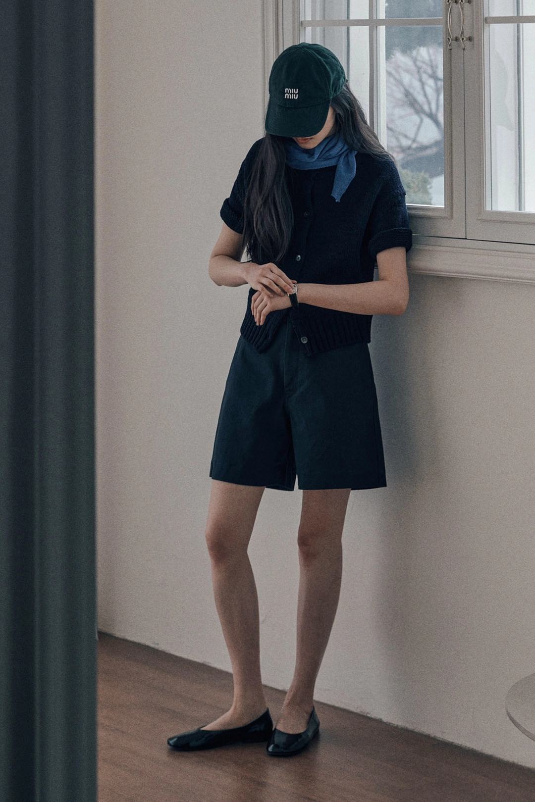 세이지먼트 LETTY COTTON SHORT PANTS_NAVY 상품 이미지 2