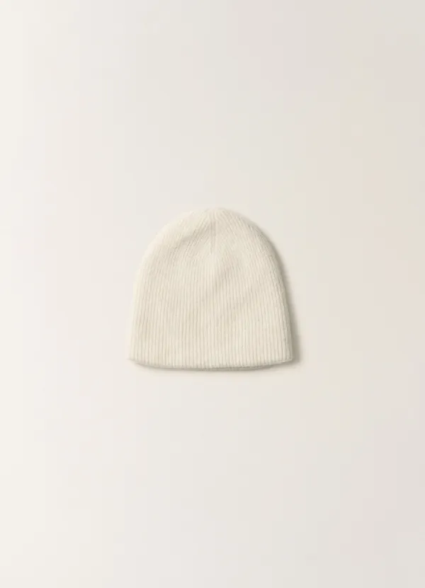 Bisou baby alpaca beanie (Clean white)