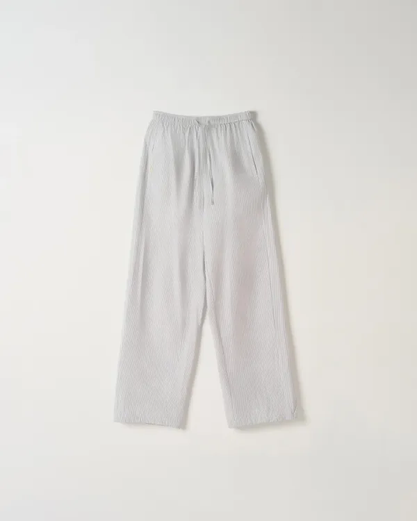 Cotton Stripe Pants [GREY]