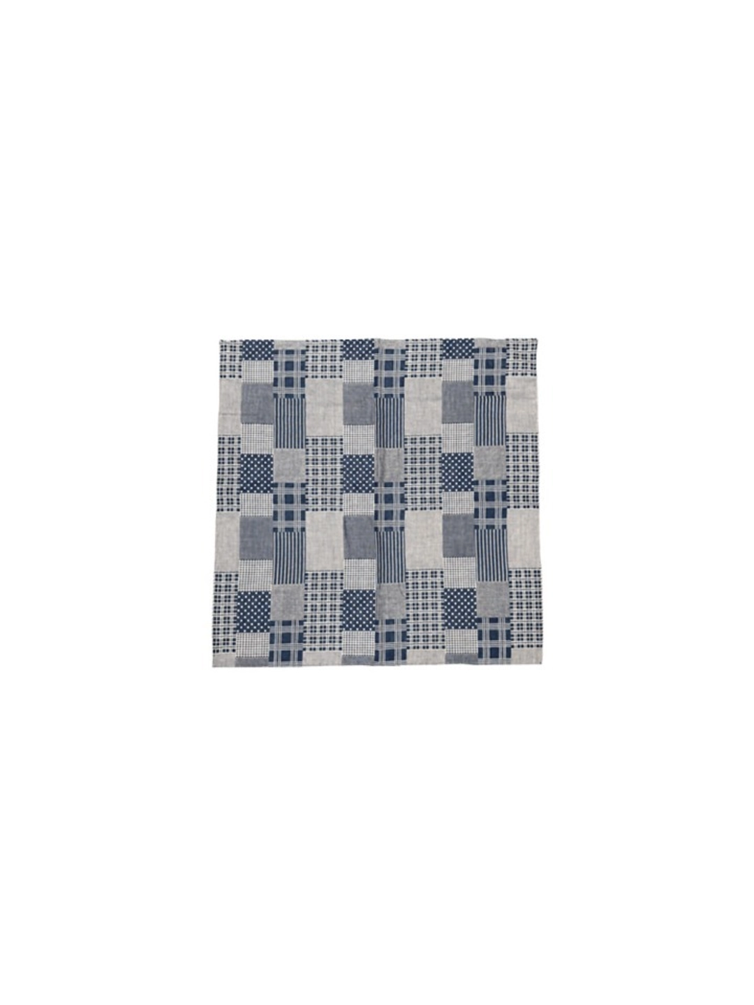 프리터 Papa Patchwork Scarf Navy_F263AC02 상품 이미지 1
