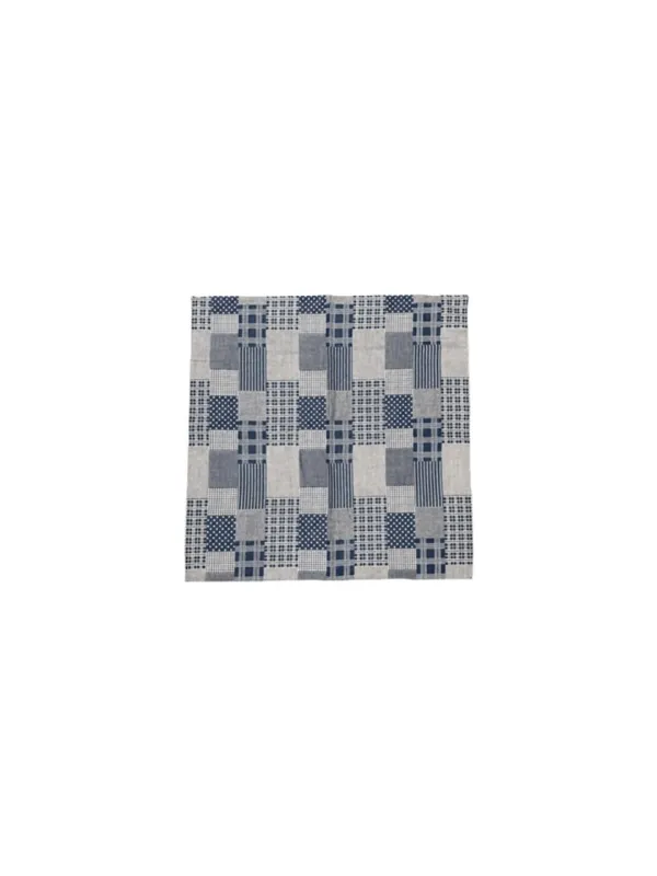 Papa Patchwork Scarf Navy_F263AC02