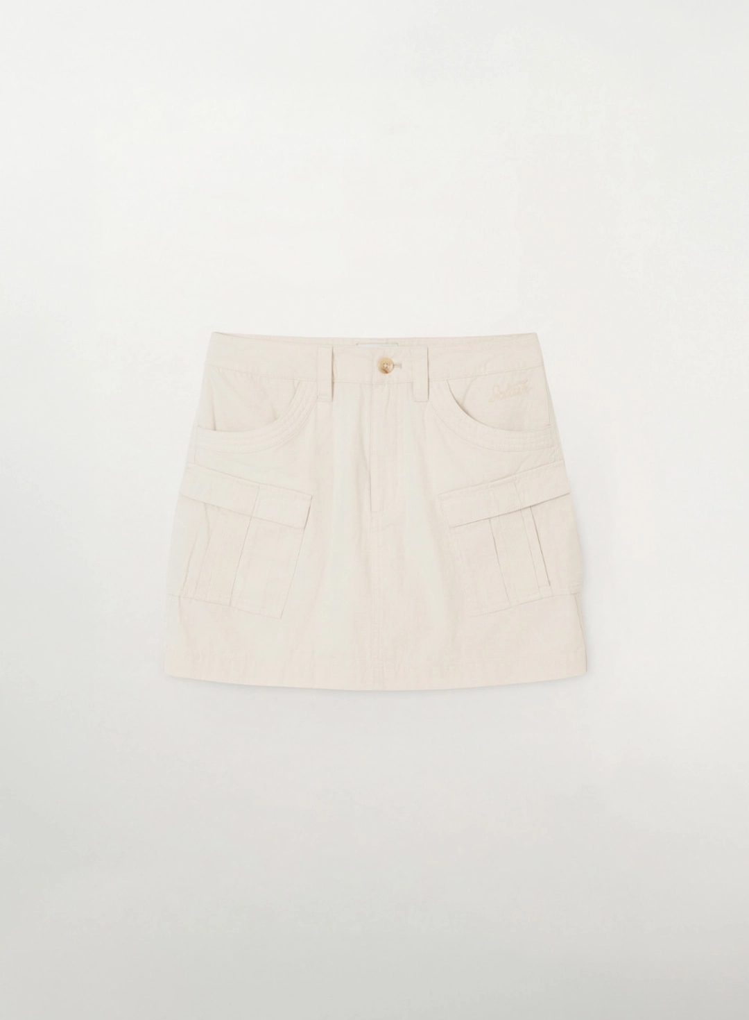 세터 (W) Ripstop Cargo Mini Skirt - Beige 상품 이미지 1