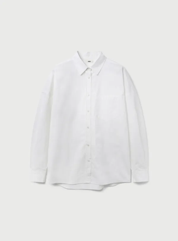 OVERSIZED COTTON SHIRT - IVORY