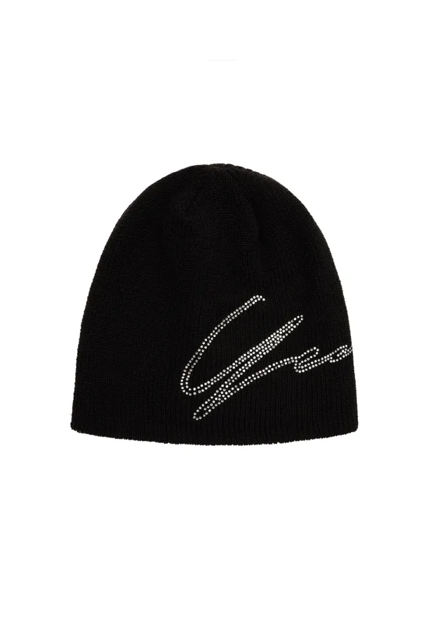 SIGNATURE CUBIC BEANIE BLACK
