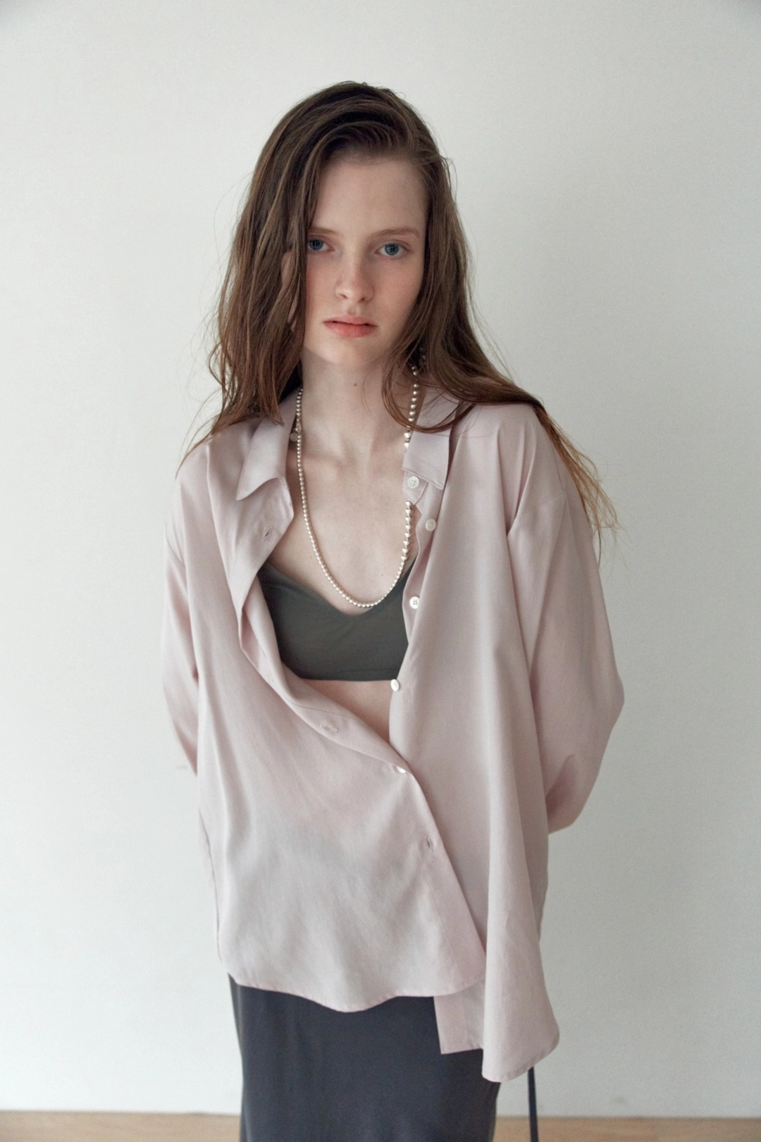 더릴 [5th] Ronny Shirts Blouse_Lavender 상품 이미지 1