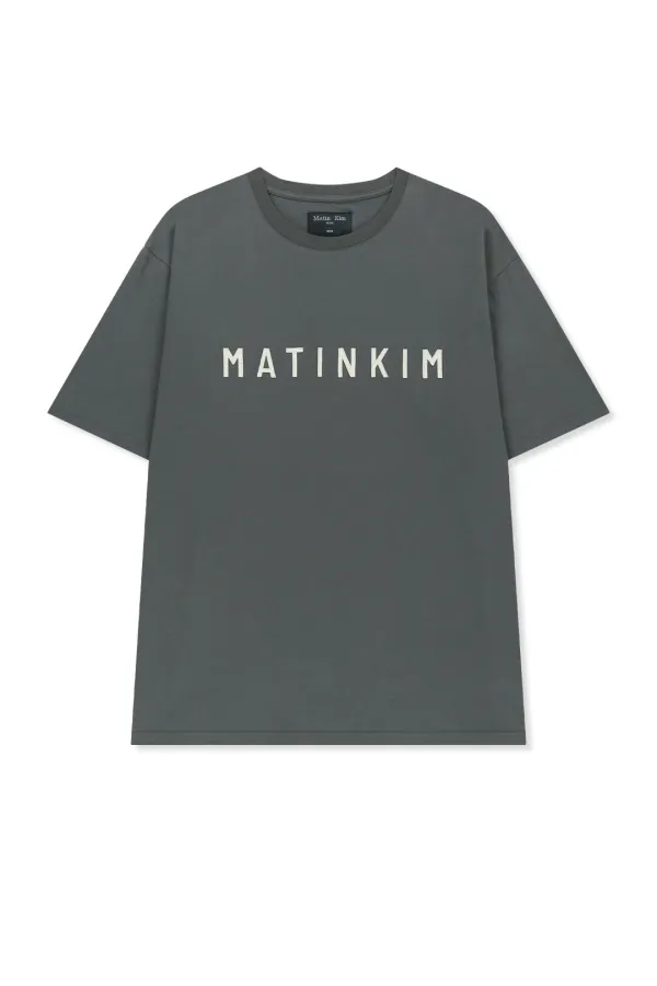 APPLIQUE FELT LOGO TOP FOR MEN IN CHARCOAL