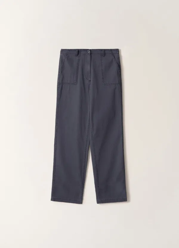 6TH / Meadow washed cotton pants (Washed blue)