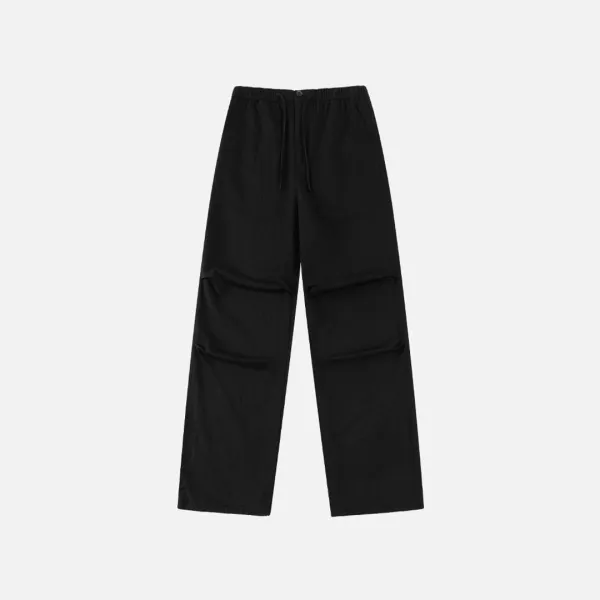 SIPT7184 실키 파라슈트 팬츠_Black