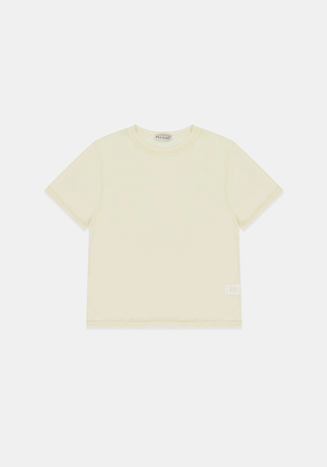 이브세이지 Sheer half tee (Ivory) 상품 이미지 1