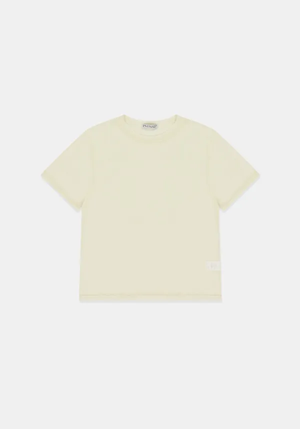 Sheer half tee (Ivory)