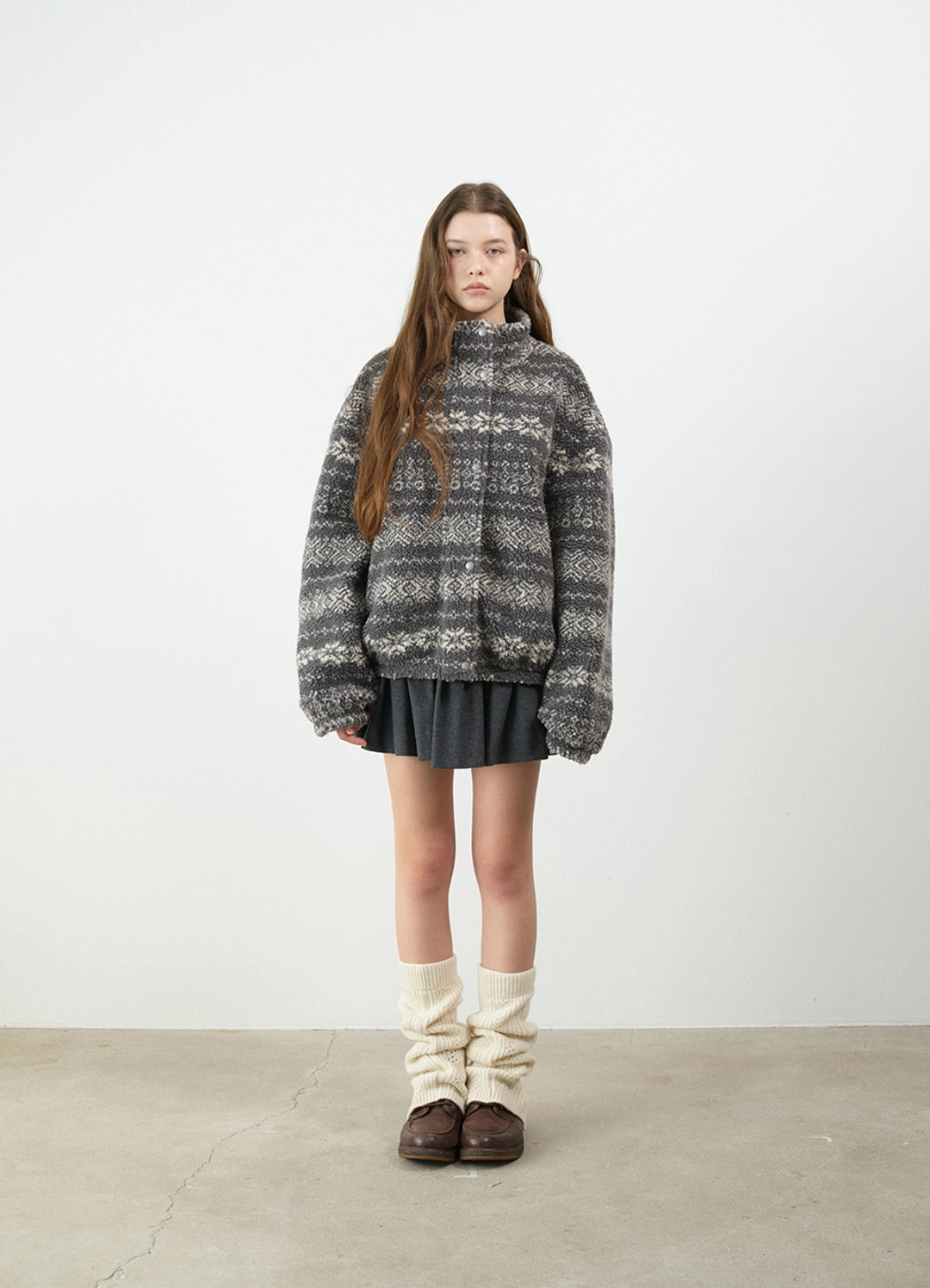 더바넷 Fico Pointelle Wool Knit Leg Warmer_Cream [10월 말 순차 배송] 상품 이미지 2