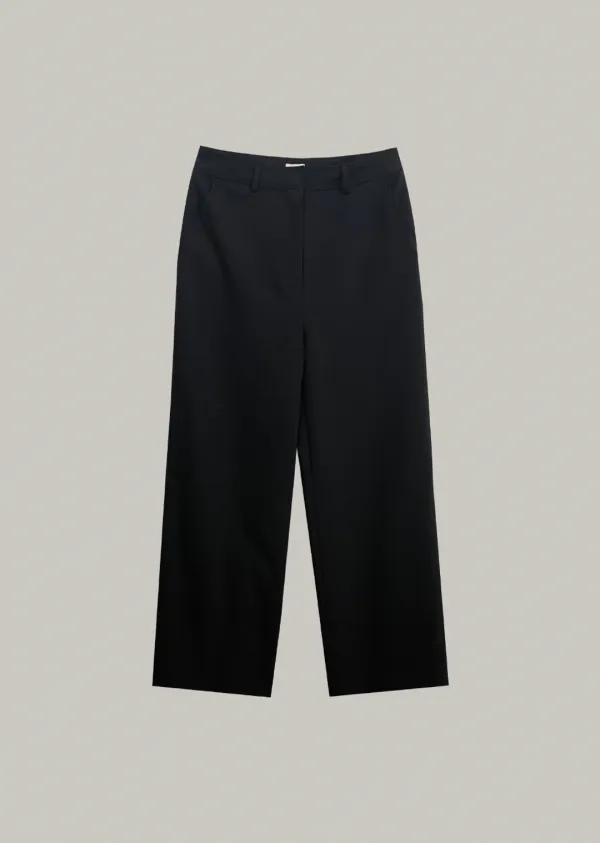essential soft slacks (black)