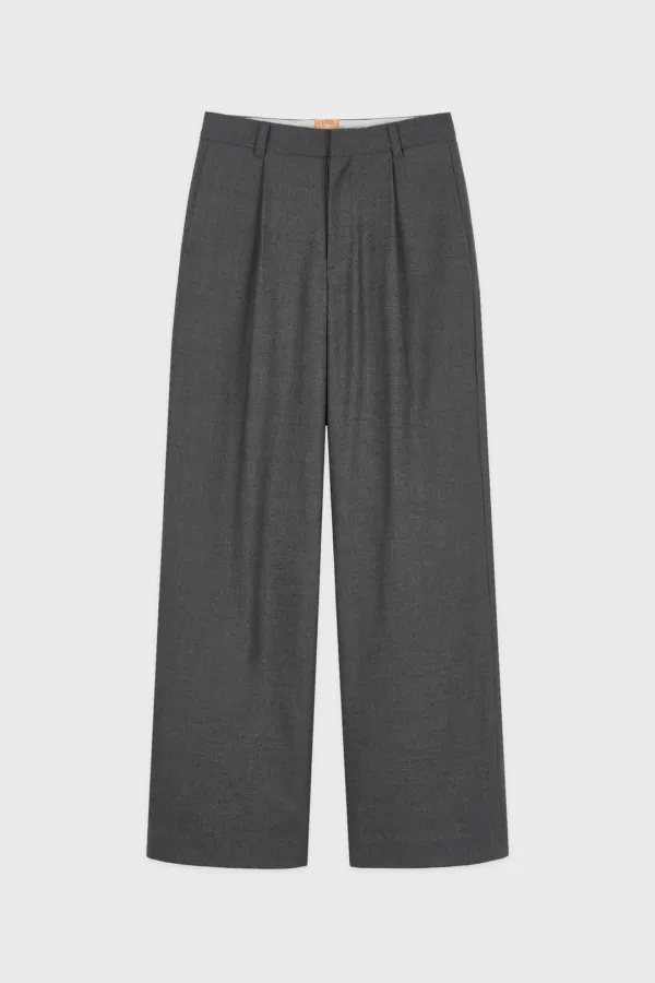 Relax Wide Slacks (Grey)