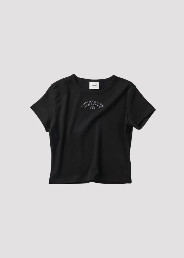 SLIM T SHIRT WE LOVE BLACK