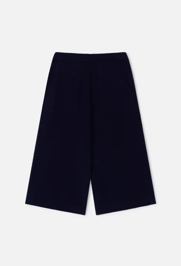 Cashmere Knit Shorts (Navy)