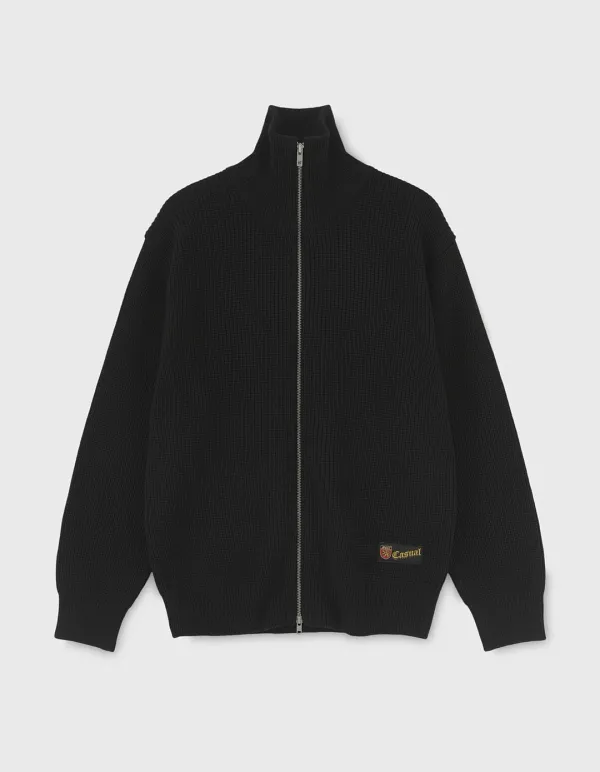 SPORT 5G WOOL ZIP-UP / Black