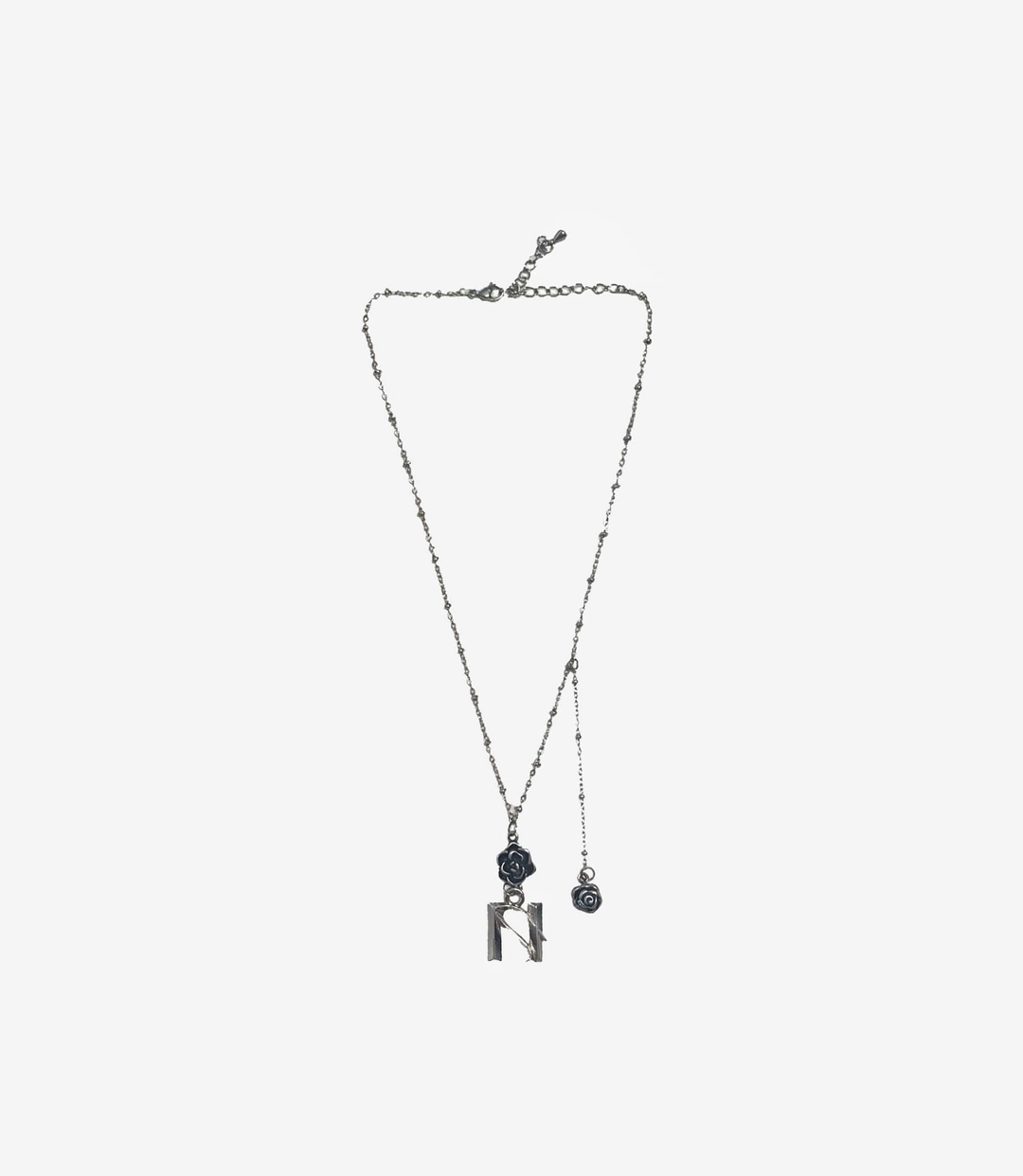 뉴얼린 Newalrin Emblem Flower Drop Necklace 상품 이미지 2