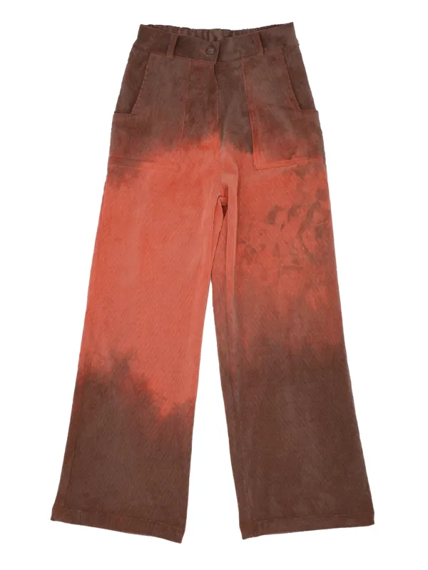 VINTAGE FADE CORDUROY PANTS ORANGE