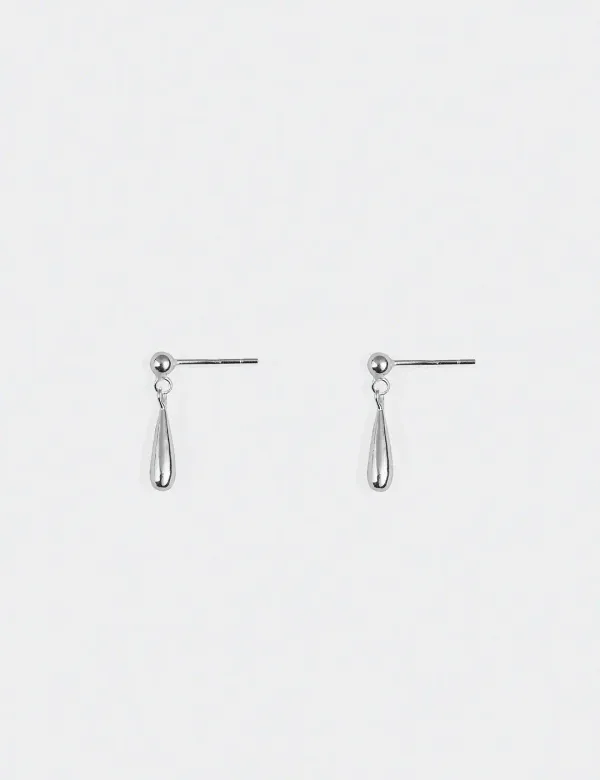 Mini Drop Earrings_Silver