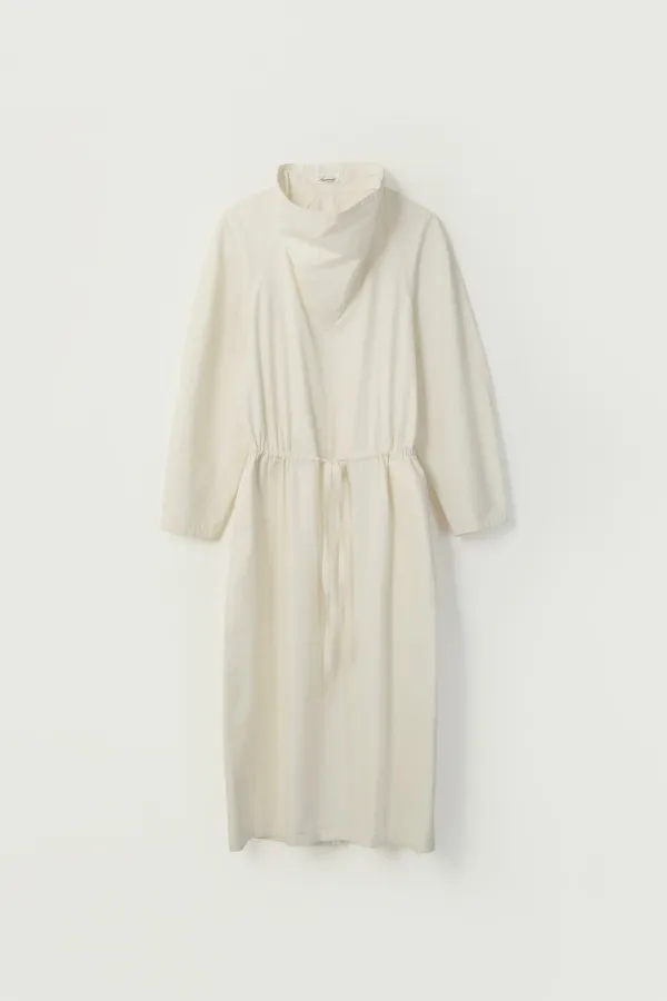 TYDLE DRAPED STRAP LONG DRESS_CREAM