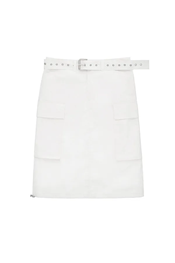 CARGO SKIRT (WHITE)