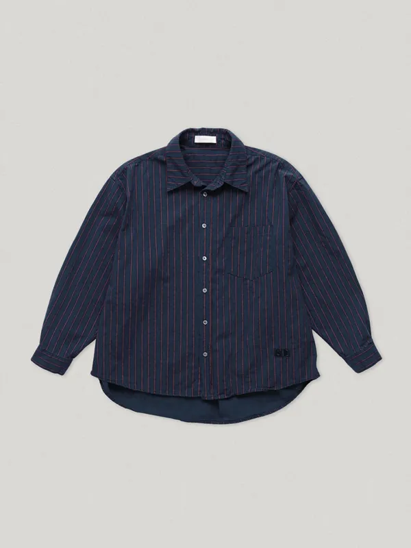 Juniper Striped Shirts Navy (2nd)