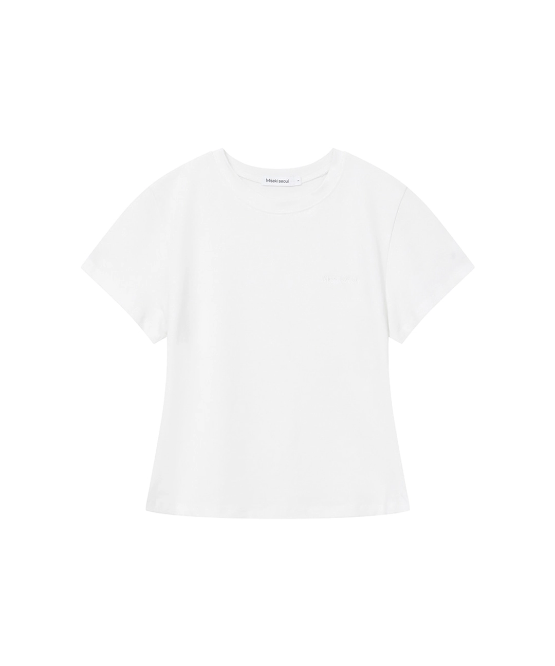 미세키서울 Basic short sleeves WHITE 상품 이미지 1