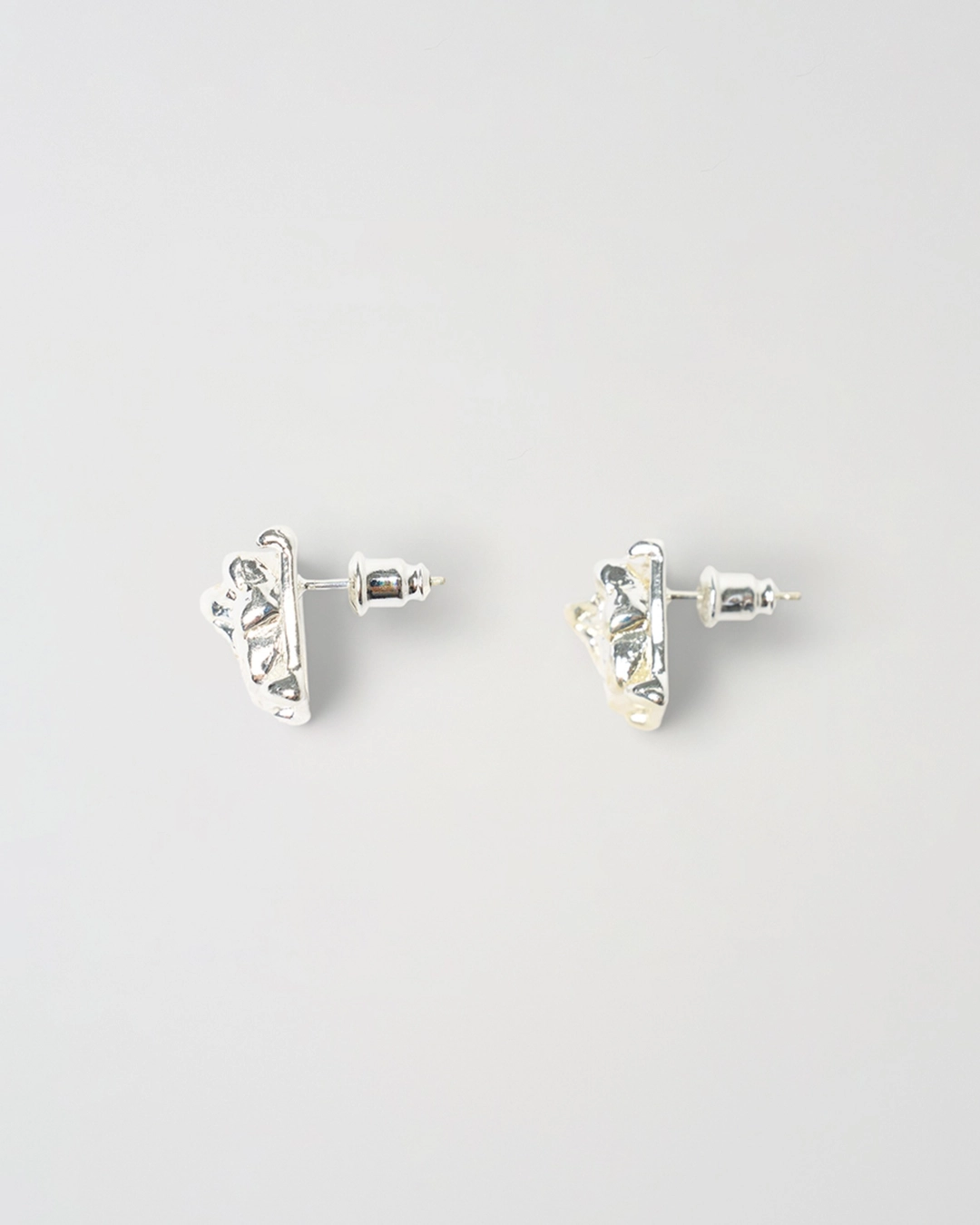 누아르나인 Melted Square Earrings [SILVER] 상품 이미지 2