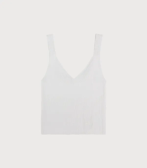 Twist sleeveless - white