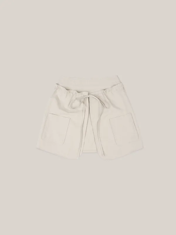 COWGIRL POCKET SKIRT  [ PALE GRAY ]
