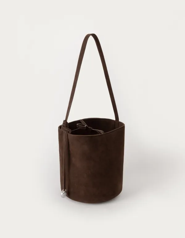 [김가을 PICK] Suede Basket Bag - Brown