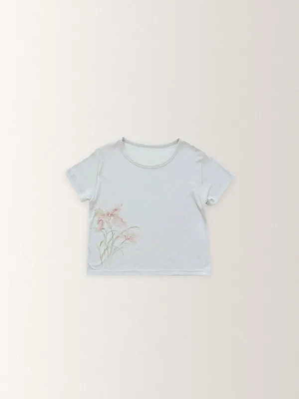 BLOOM MODAL TEE [ GRAY ]