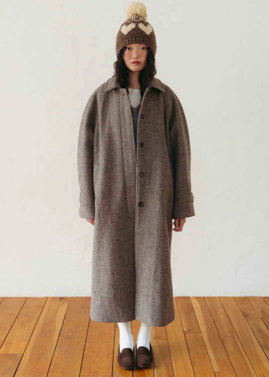 온무드 [2ND] CLASSIC BALMACAAN MEXI COAT - HERRINGBONE 상품 이미지 2