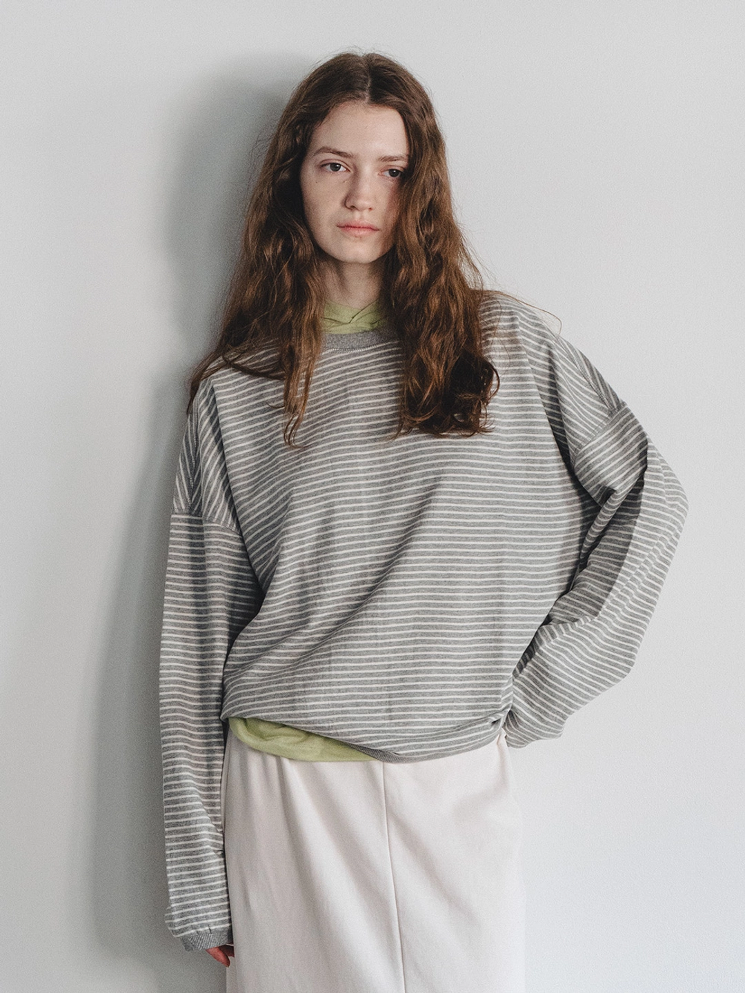 토콜 Striped sweatshirt - Gray 상품 이미지 1