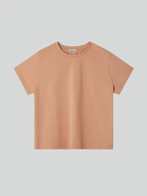 RECTO LOGO CAP SLEEVE TOP (SALMON)