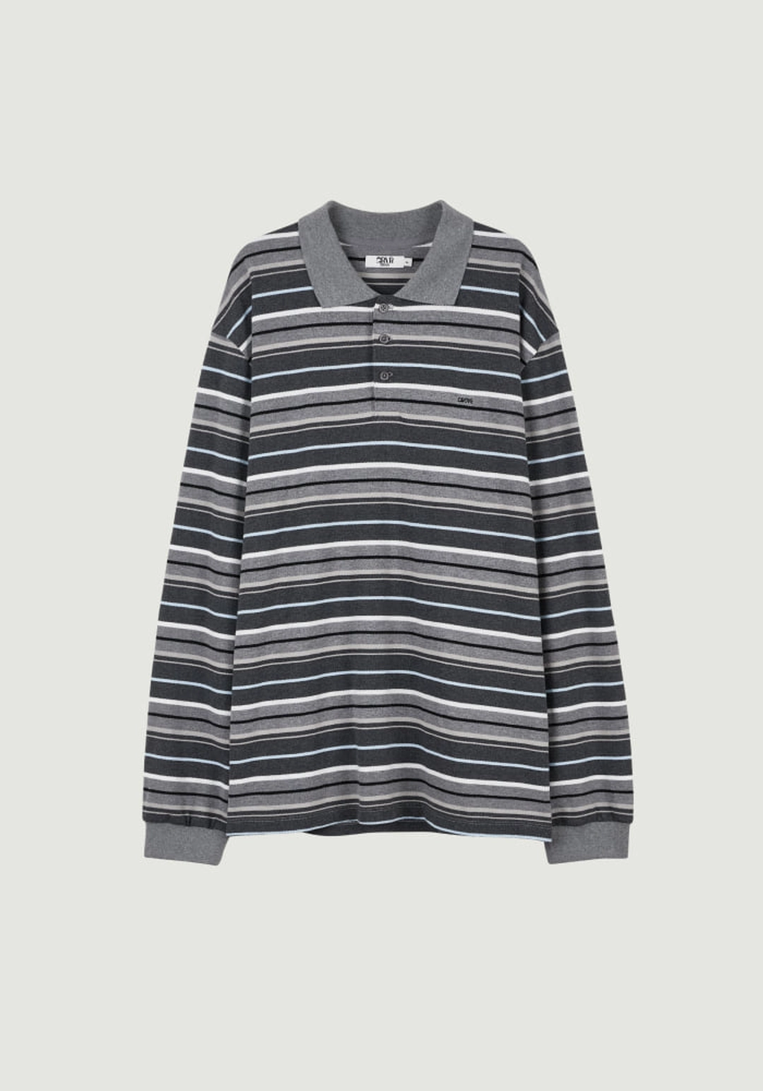 그로브 26FW CARELL OVER-FIT STRIPE LS PIQUE SHIRT 상품 이미지 1