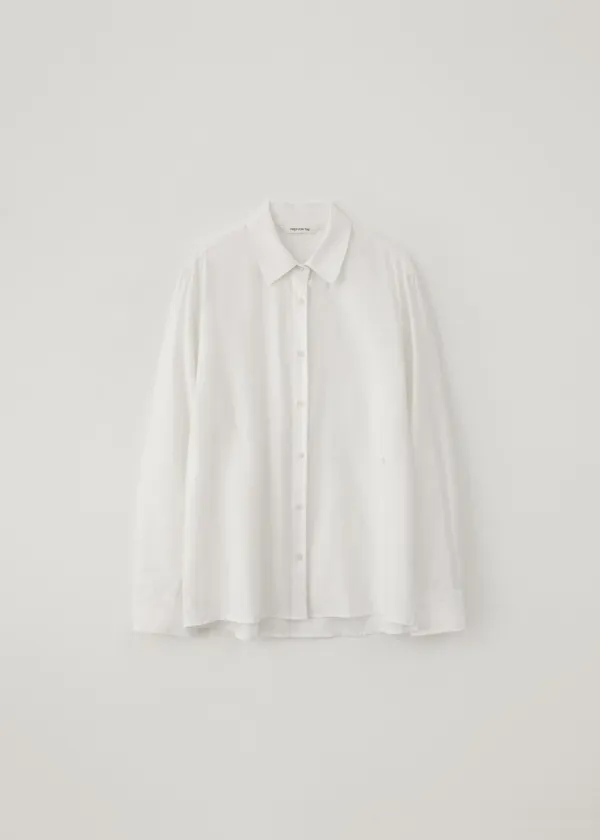 Sene side button shirt (ivory)