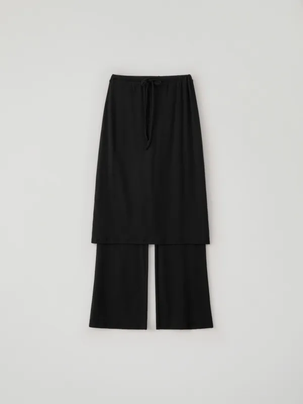 Layered Skirt Pants