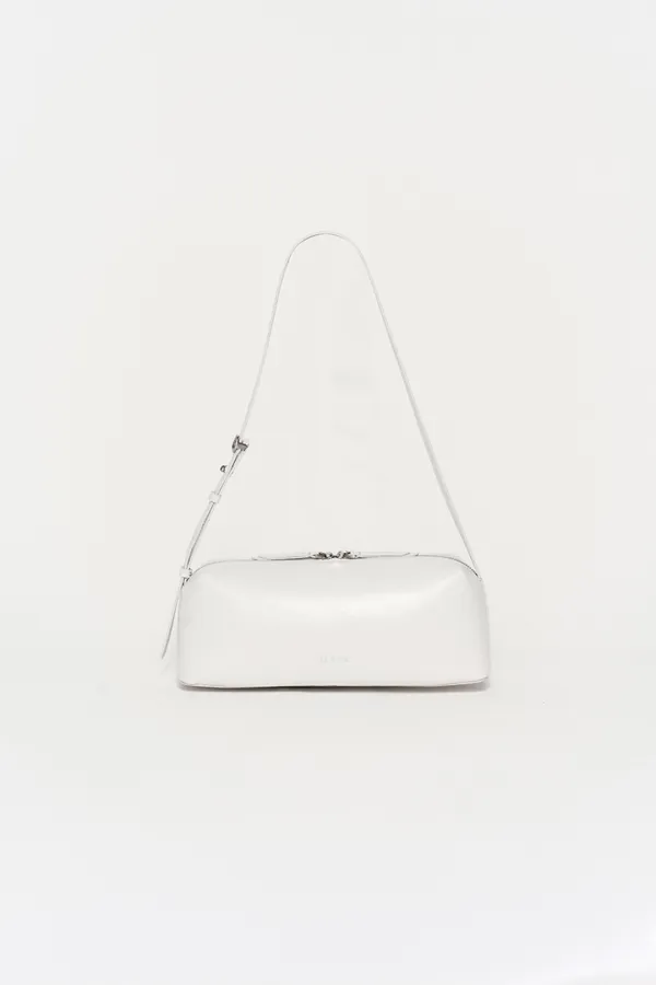 BAGUETTE COWHIDE SHOULDER BAG MIST
