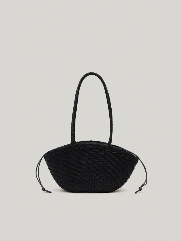 TWIG BASKET SHOULDER BAG (DRIED BLACK)