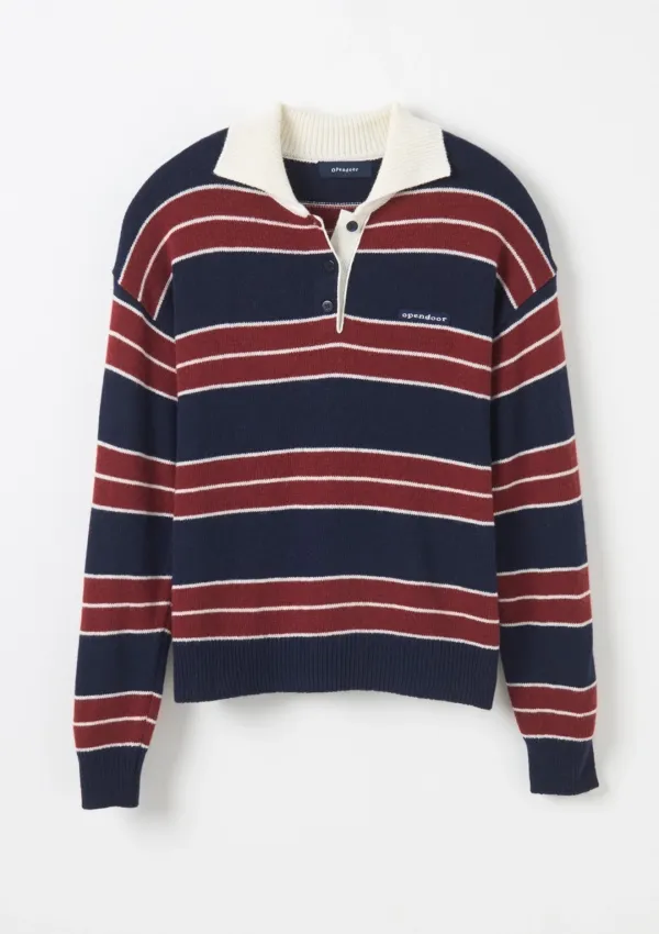color stripes KNIT NAVY