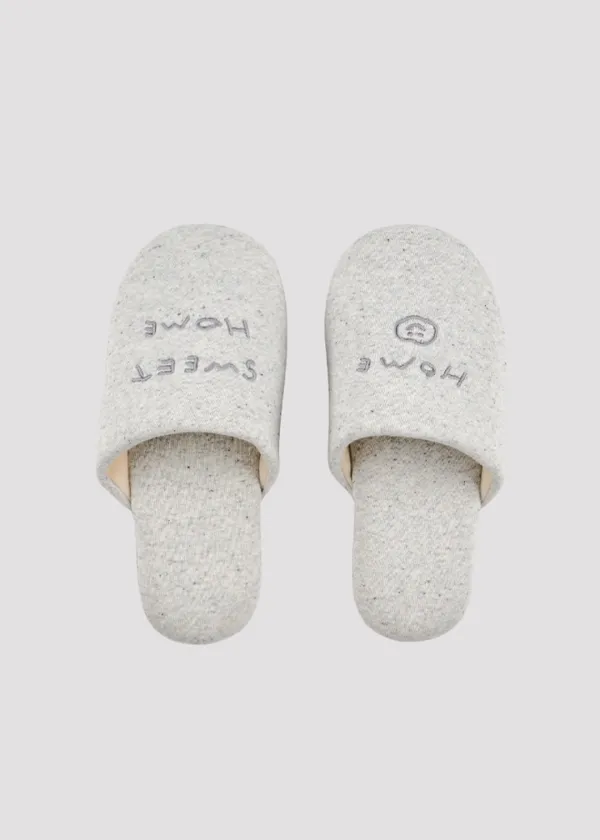 ROOM SHOES HOME SWEET HOME LIGHT GREY
