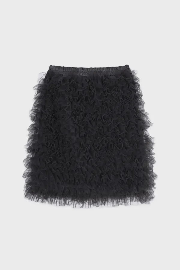 SN Fairy Tulle Midi Skirt (Dark Grey)