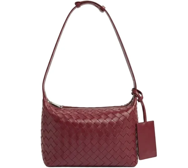 ANC WEAVING MESH MINI BAG_BURGUNDY
